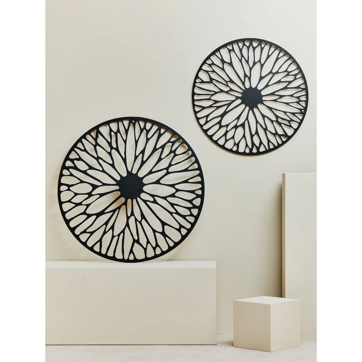 Terenzo Large Black Floral Design Wall Art #NJ Home Interiors#