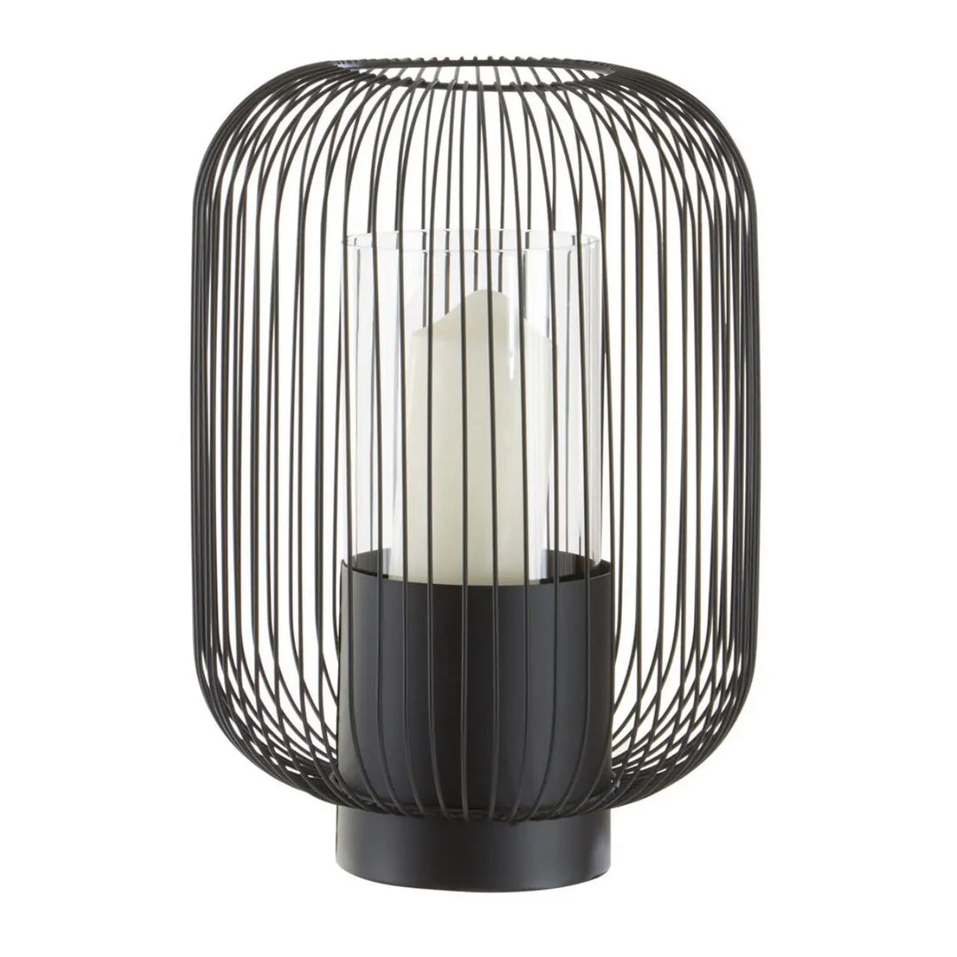 Terenzo Large Black Lantern #NJ Home Interiors#