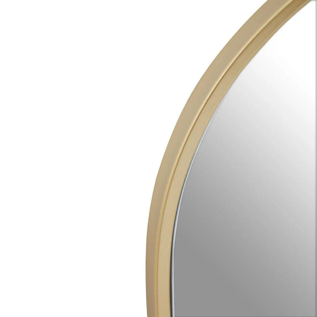 Terenzo Large Gold Finish Metal Wall Mirror #NJ Home Interiors#