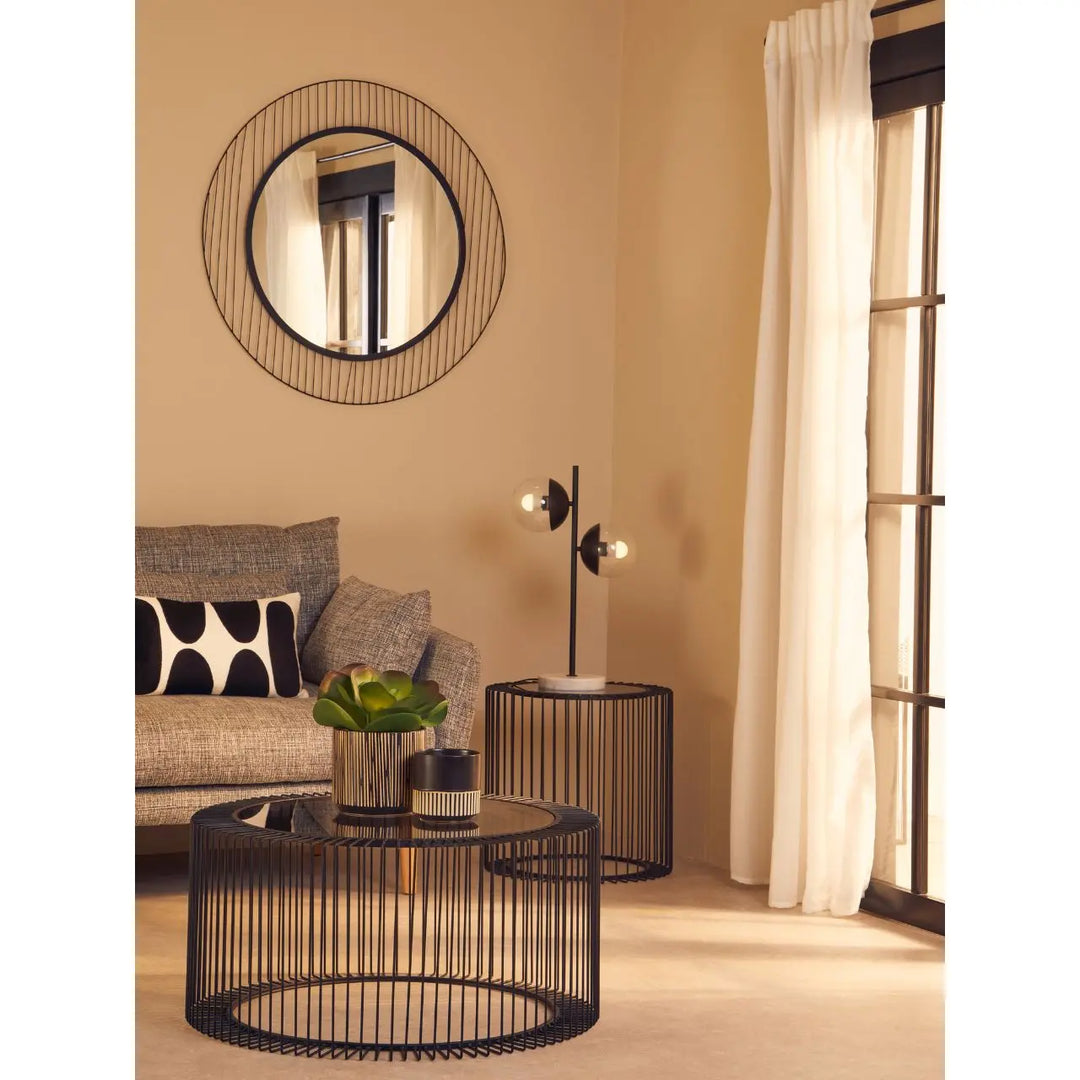 Terenzo Linear Lines Frame Wall Mirror #NJ Home Interiors#