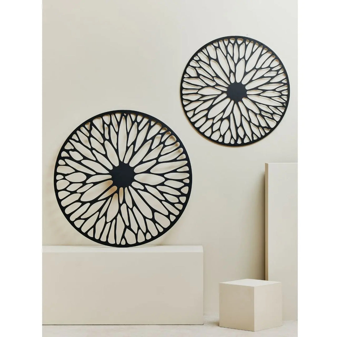 Terenzo Medium Black Floral Design Wall Art #NJ Home Interiors#