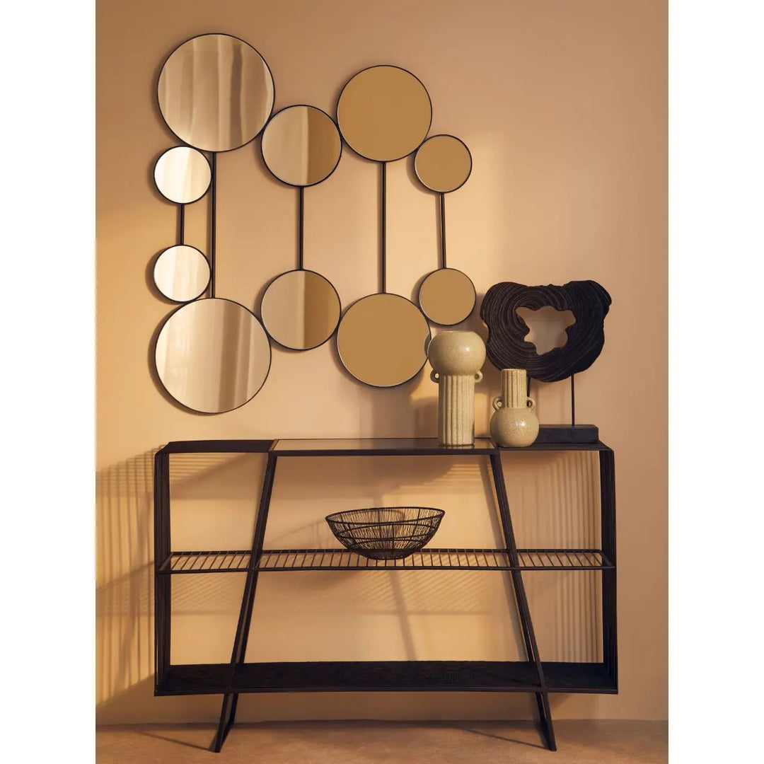 Terenzo Multi Circle Wall Mirror #NJ Home Interiors#