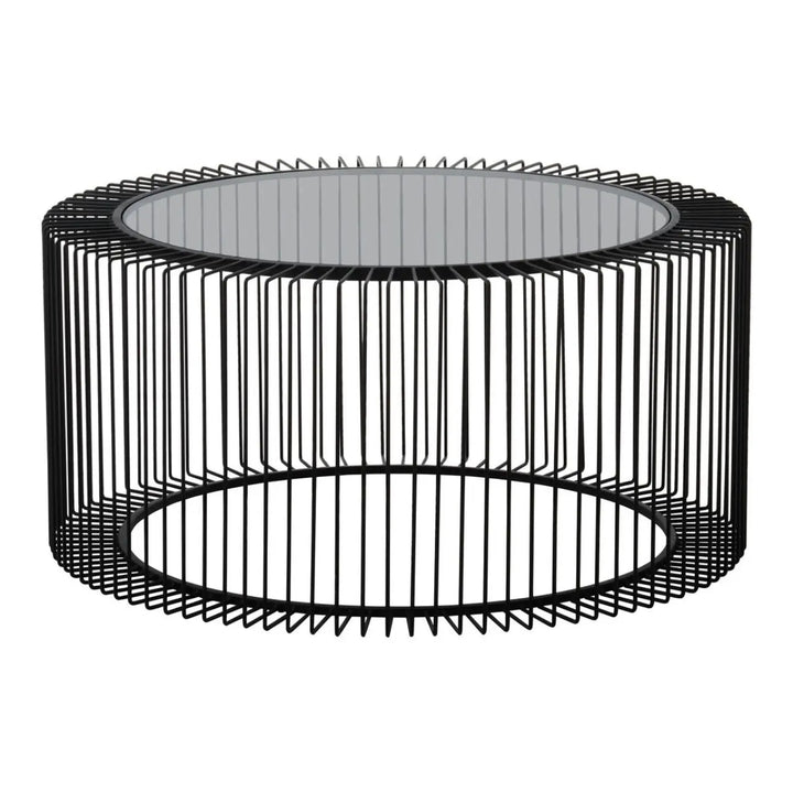 Terenzo Round Coffee Table with Glass Top #NJ Home Interiors#