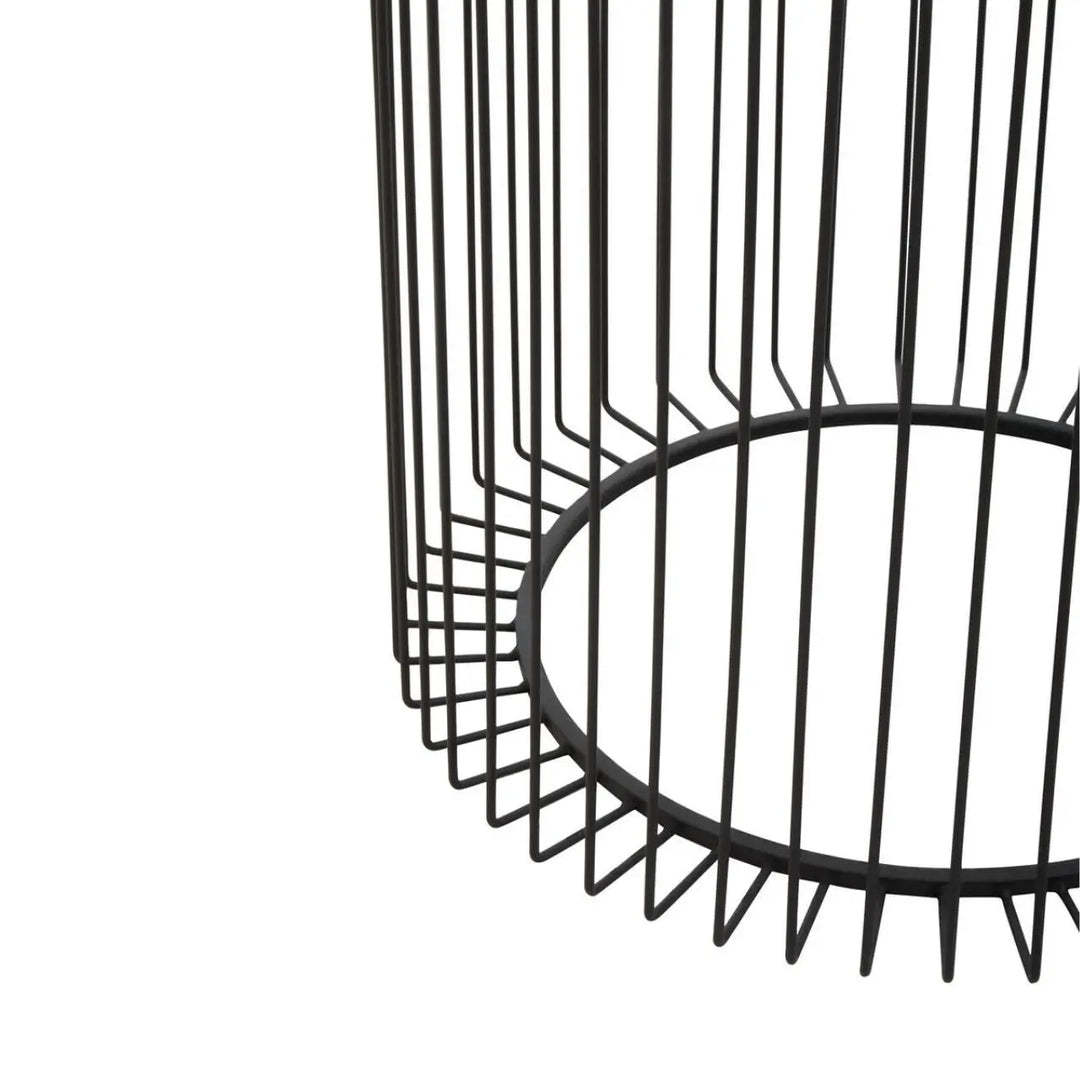 Terenzo Round End Table with Glass Top - NJ Home Interiors