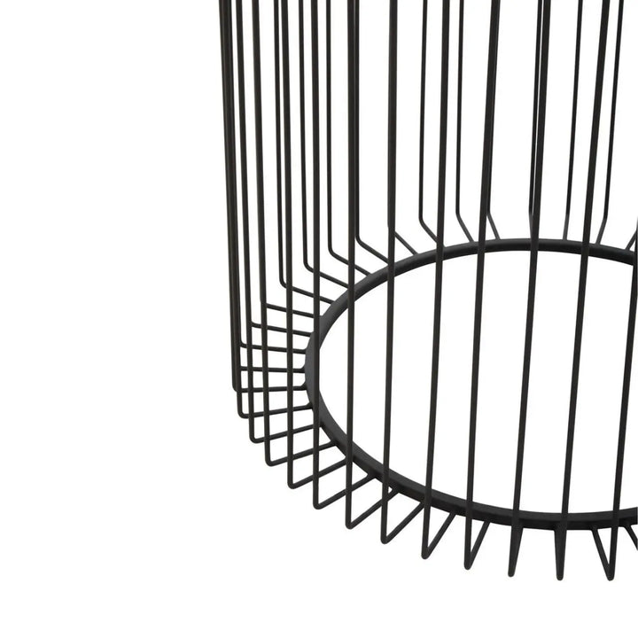 Terenzo Round End Table with Glass Top - NJ Home Interiors