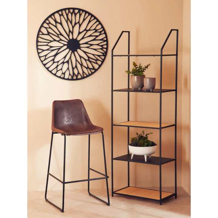 Terenzo Small Black Floral Design Wall Art #NJ Home Interiors#