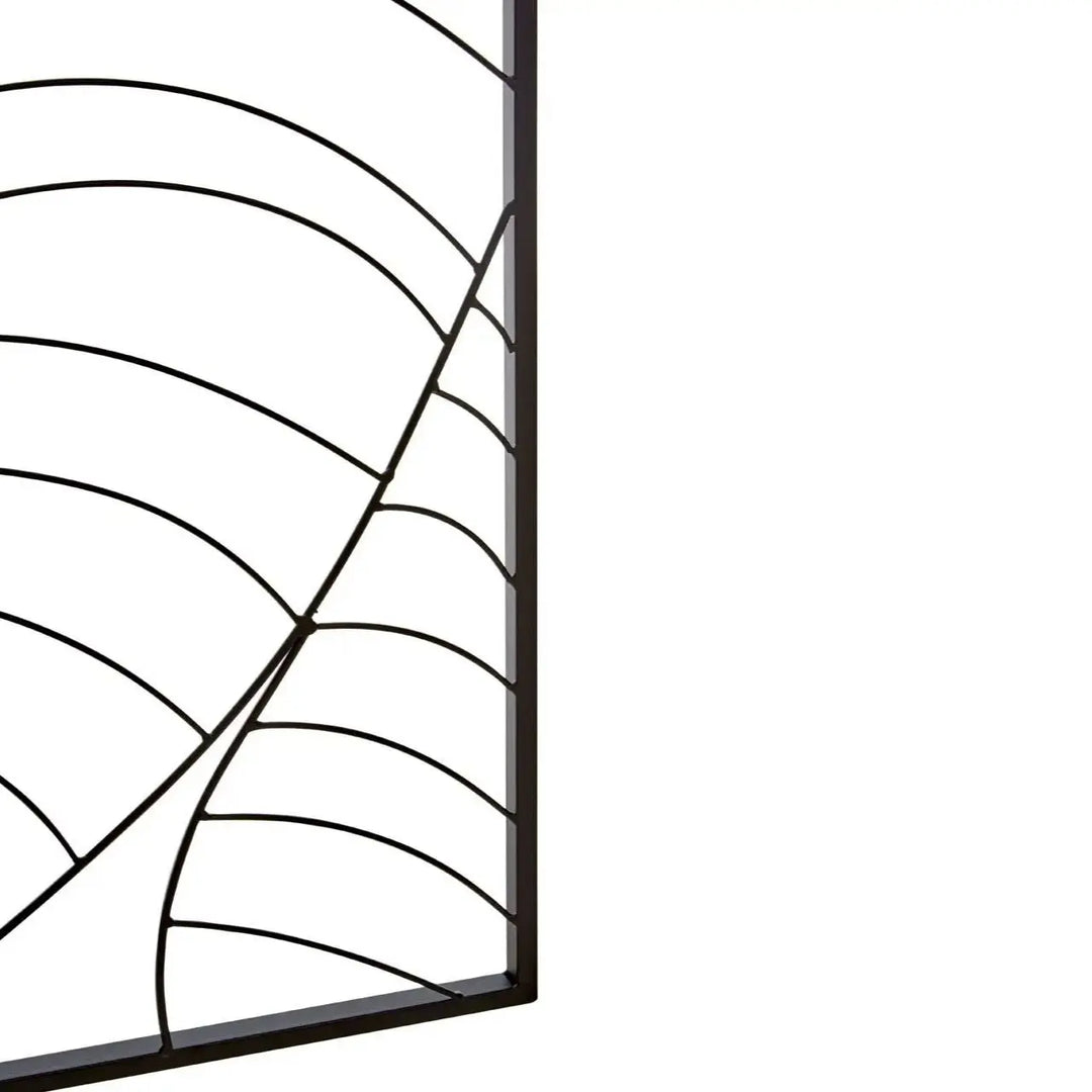 Terenzo Small Black Leaf Design Wall Art #NJ Home Interiors#