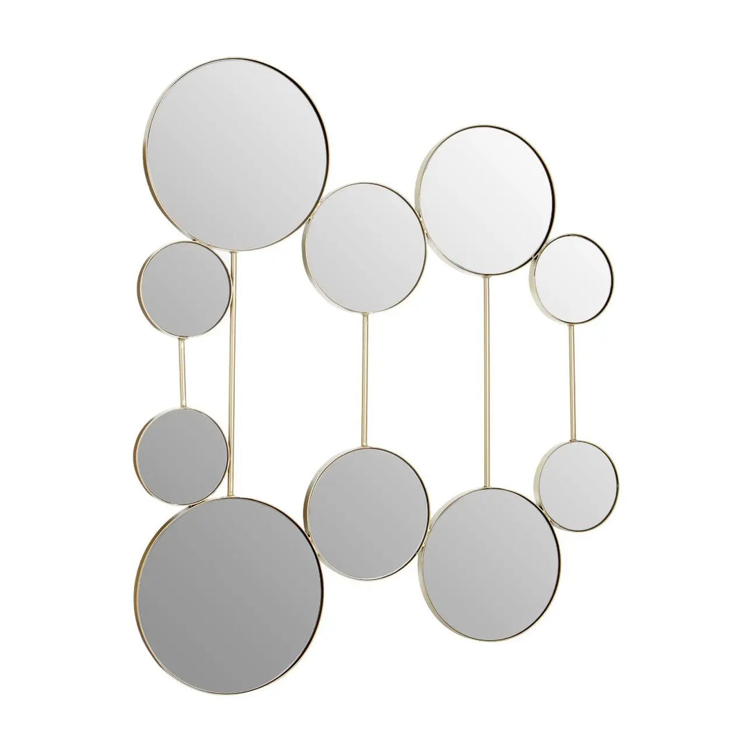 Terenzo Wall Mirror with Gold Finish Frame #NJ Home Interiors#