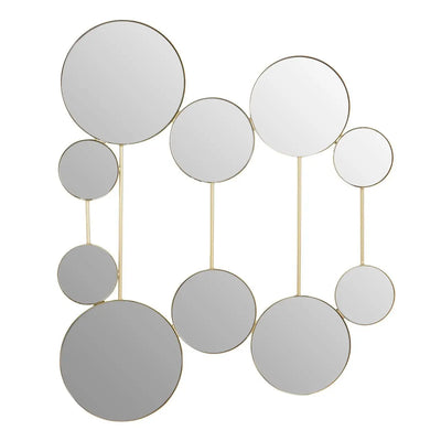 Terenzo Wall Mirror with Gold Finish Frame #NJ Home Interiors#