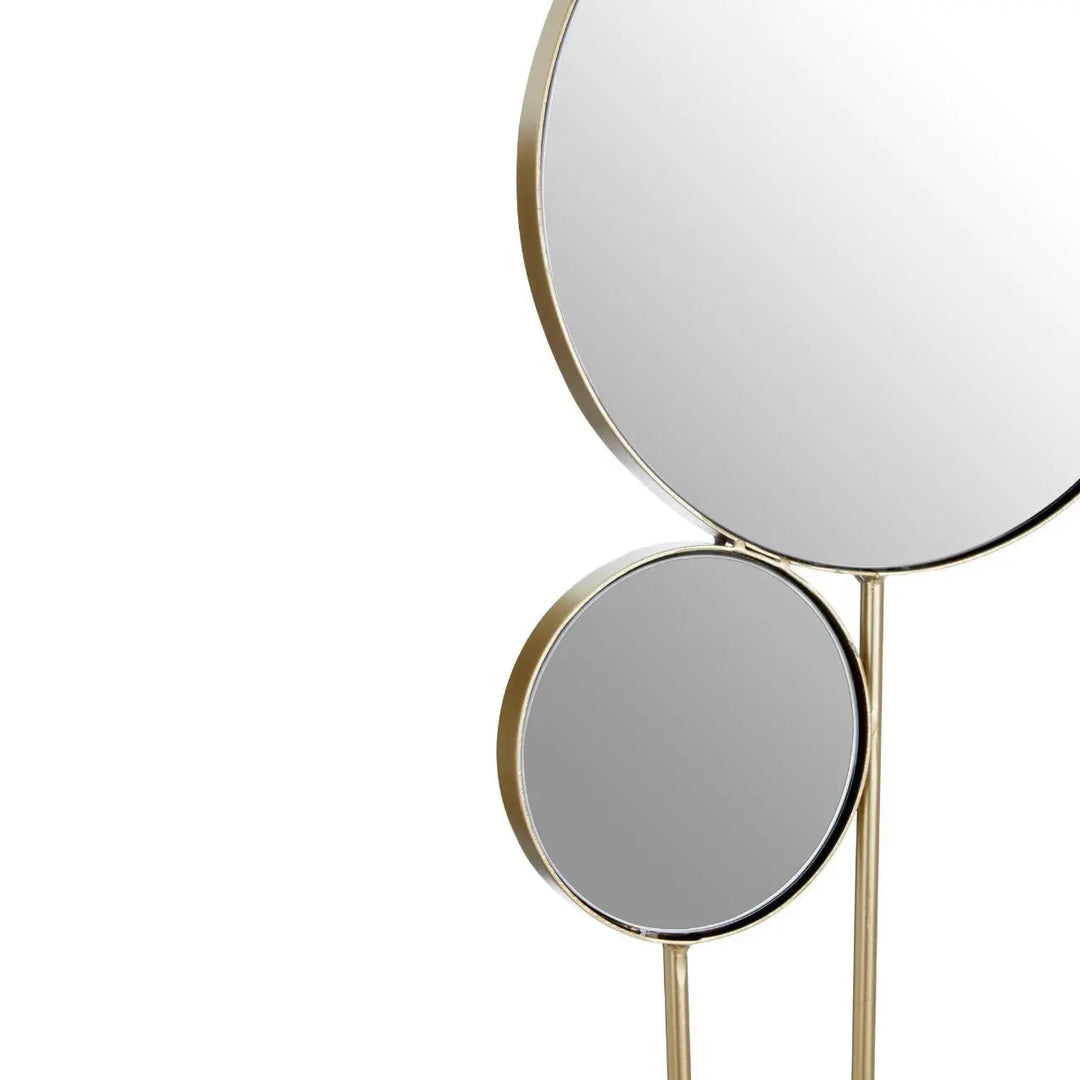 Terenzo Wall Mirror with Gold Finish Frame #NJ Home Interiors#