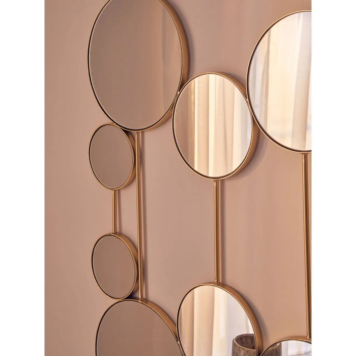 Terenzo Wall Mirror with Gold Finish Frame #NJ Home Interiors#