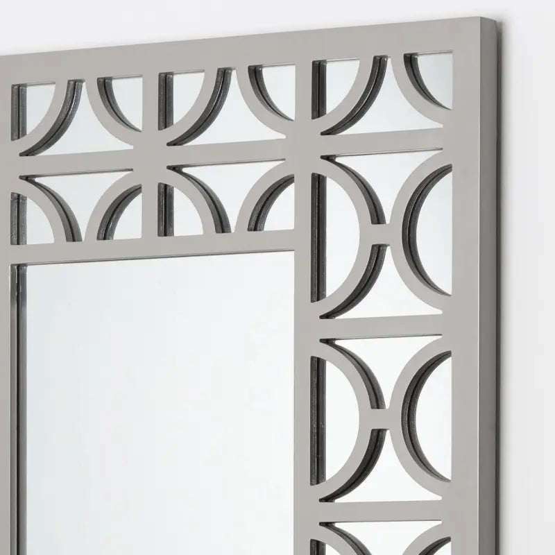 Torino 79x118cm Wall Mirror Grey #NJ Home Interiors#