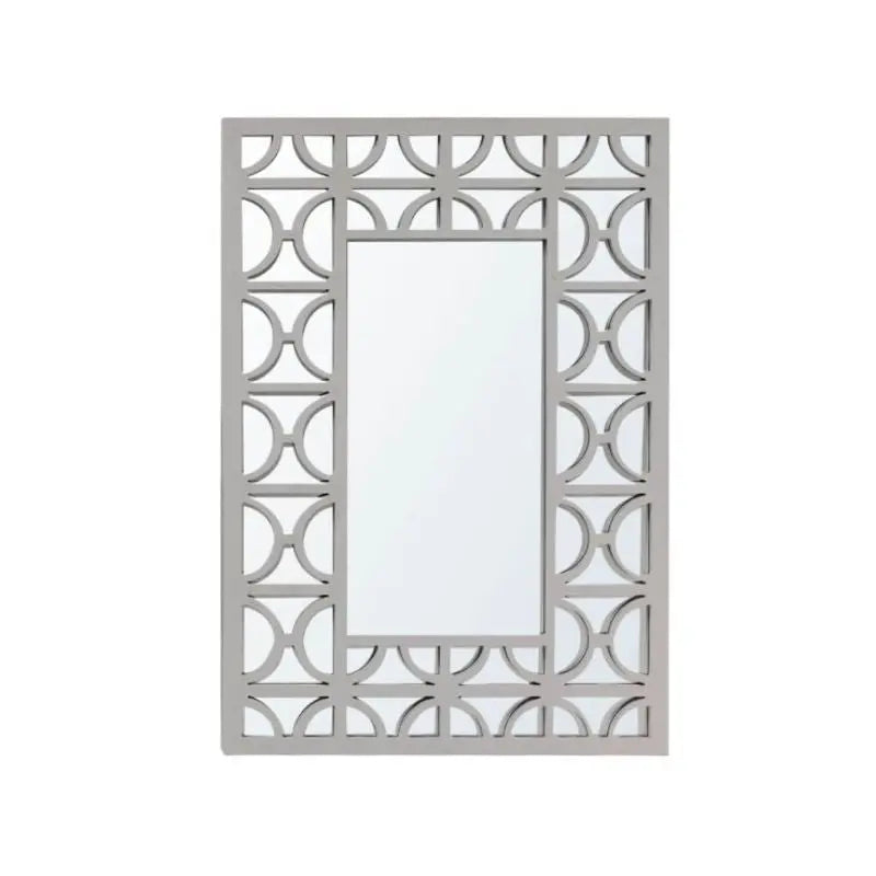 Torino 79x118cm Wall Mirror Grey #NJ Home Interiors#
