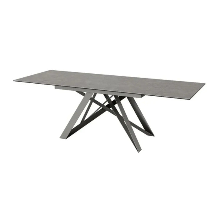 Velara 160 - 240cm Slate Grey Ceramic Pull - out Extending Dining Table #NJ Home Interiors#