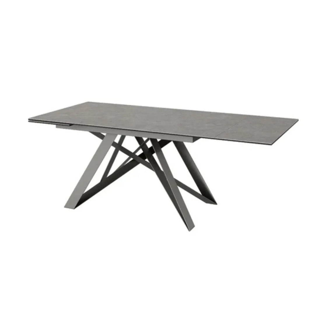 Velara 160 - 240cm Slate Grey Ceramic Pull - out Extending Dining Table #NJ Home Interiors#