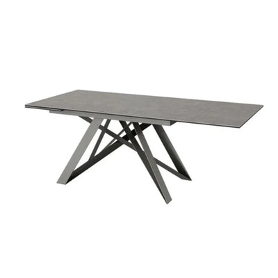 Velara 160 - 240cm Slate Grey Ceramic Pull - out Extending Dining Table #NJ Home Interiors#