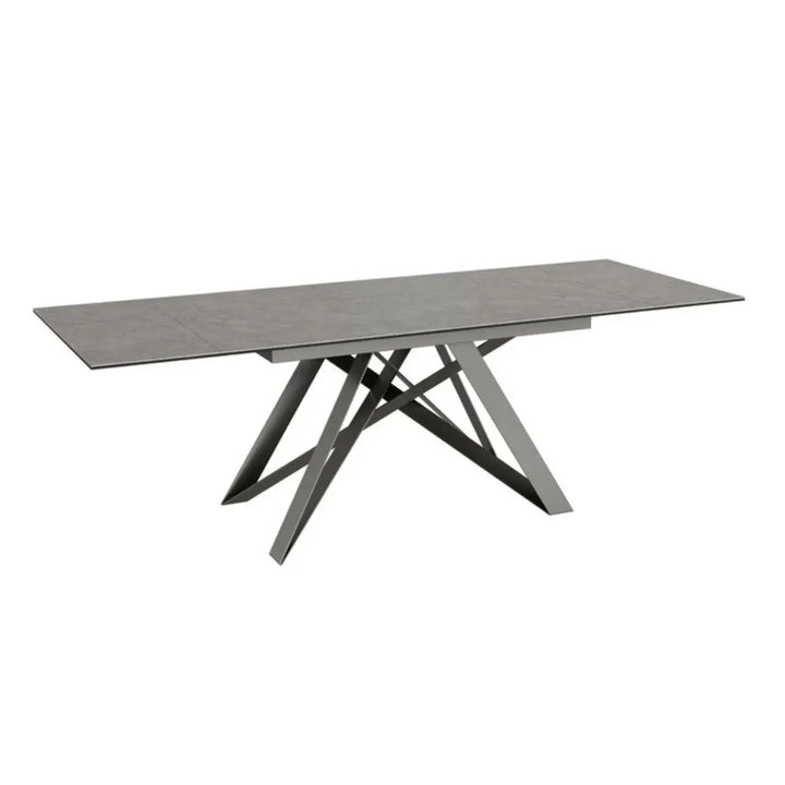 Velara 160 - 240cm Slate Grey Ceramic Pull - out Extending Dining Table #NJ Home Interiors#
