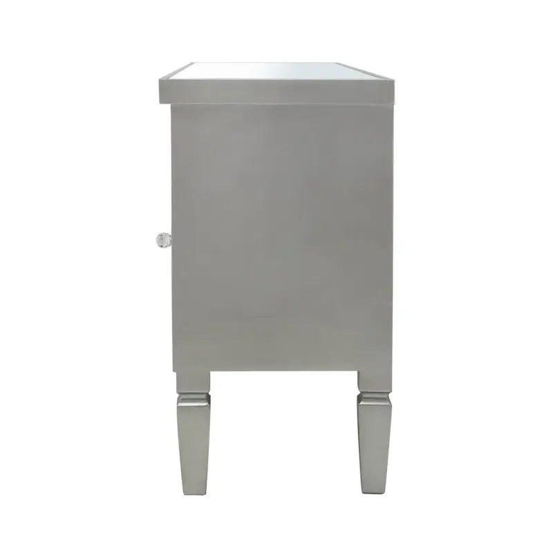 Vista 2 Drawer Champagne Wood Mirror Entertainment Unit #NJ Home Interiors#