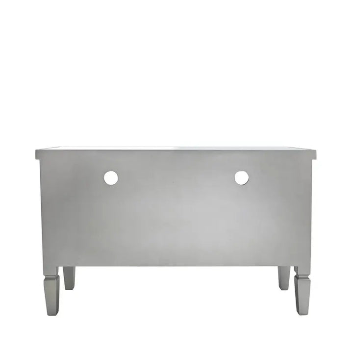 Vista 2 Drawer Champagne Wood Mirror Entertainment Unit #NJ Home Interiors#