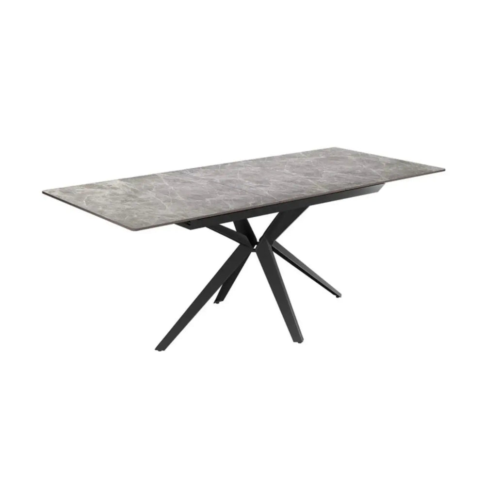 Vitello 160 - 200cm Grey Ceramic Pull - out Extending Dining Table #NJ Home Interiors#