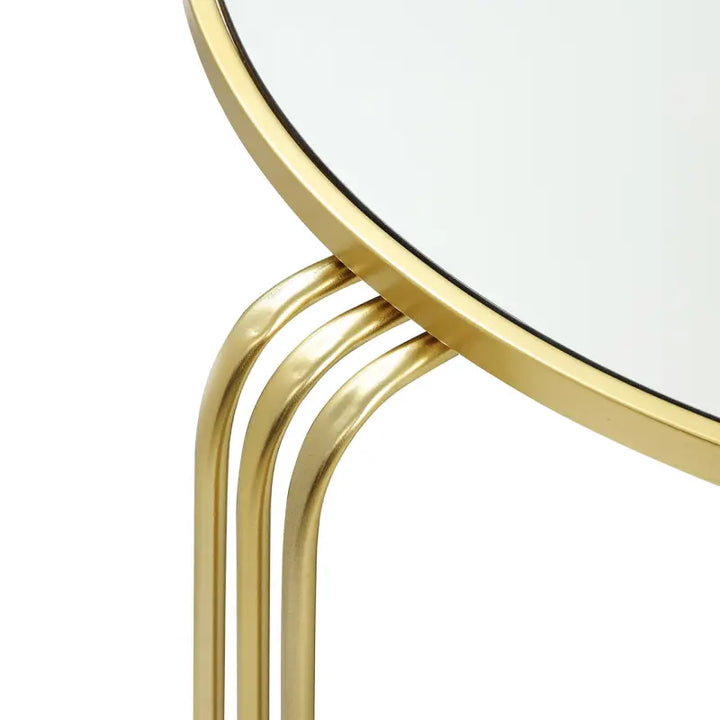 Yuan Gold Metal with Mirror Top Coffee Table #NJ Home Interiors#