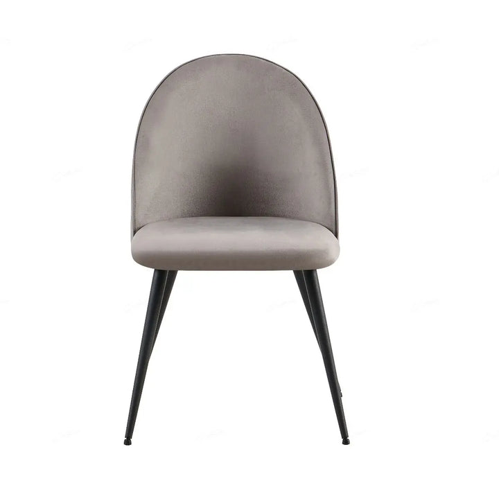 Zina Grey Velvet Dining Chair – Modern Luxury Accent Seating Giatalia