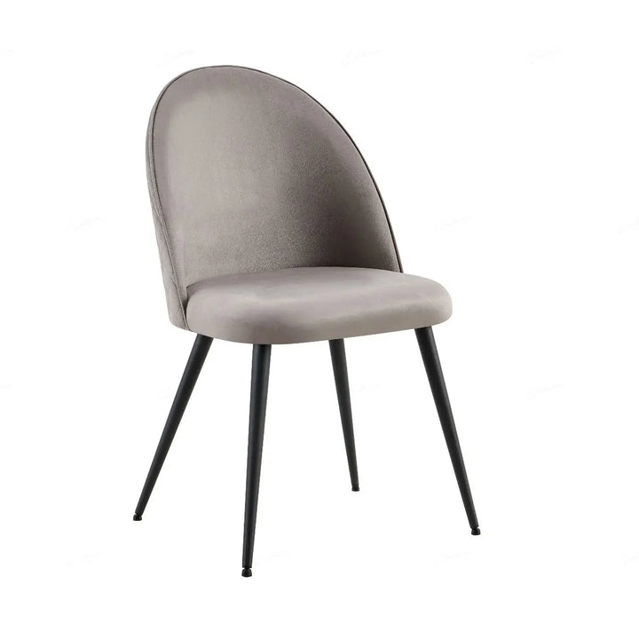 Zina Grey Velvet Dining Chair – Modern Luxury Accent Seating Giatalia