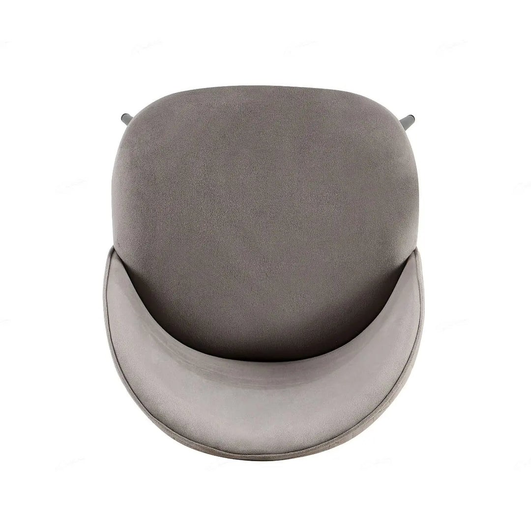 Zina Grey Velvet Dining Chair – Modern Luxury Accent Seating Giatalia