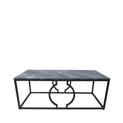 Alora Black Metal Coffee Table - LUX-HOM