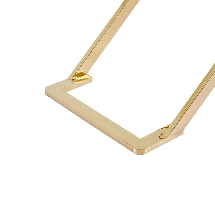 Forma Glass and Metal Console Table Gold - LUX-HOM