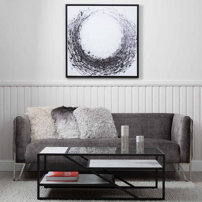 Ibarra Black and Grey Coffee Table - LUX-HOM