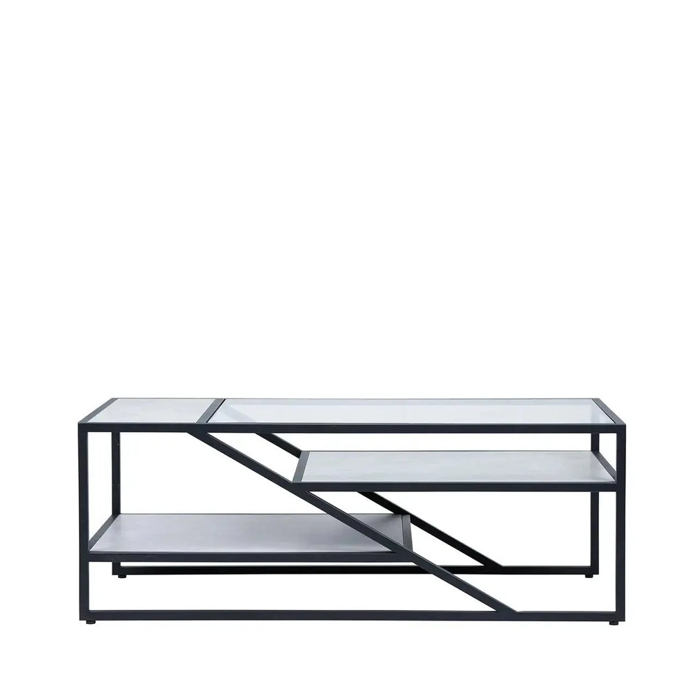 Ibarra Black and Grey Coffee Table - LUX-HOM