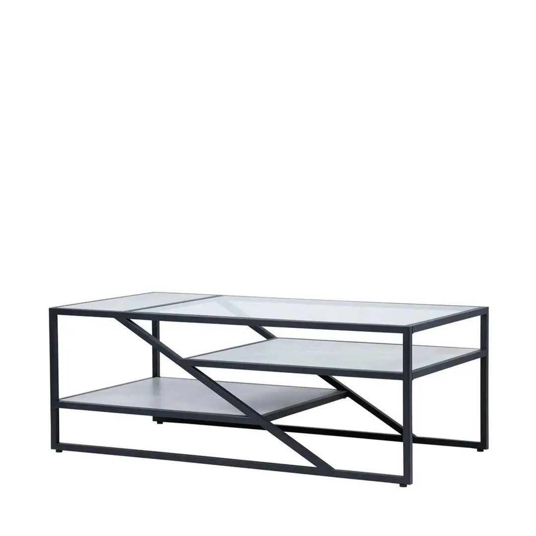 Ibarra Black and Grey Coffee Table - LUX-HOM