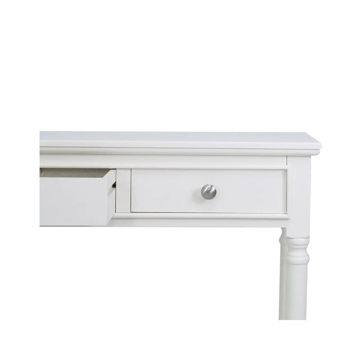 Lina Home Deltar White 3 Drawer Console Table Medium #NJ Home Interiors#