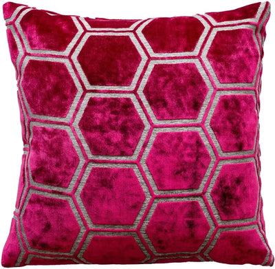 Malini Ivor Large Cushion Fuchsia 56 X 56 cm - LUX-HOM
