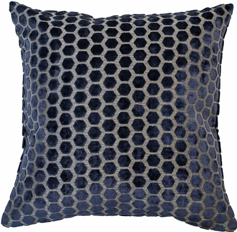 Malini Jorvik Cushion Navy 43x43cm - LUX-HOM
