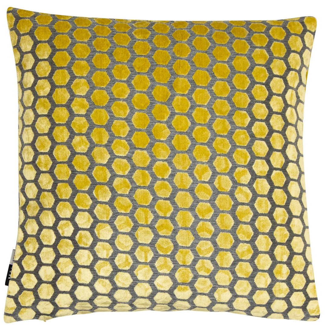 Malini Jorvik Mustard Cushion 43x43cm - LUX-HOM