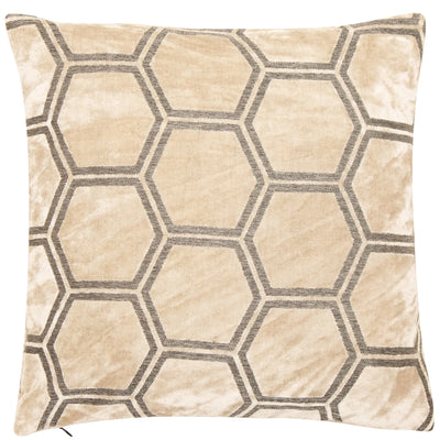 Malini Large Ivor Cream Cushion - LUX-HOM