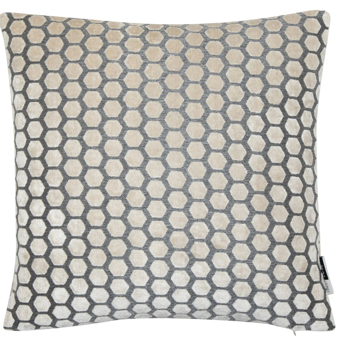 Malini Large Jorvik Cream Cushion 56x56cm - LUX-HOM