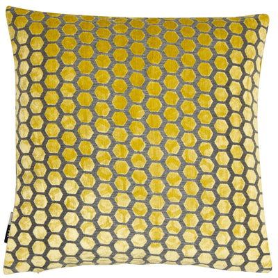 Malini Large Jorvik Mustard Cushion 56x56cm - LUX-HOM