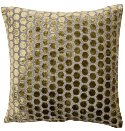 Malini Large Jorvik Olive Cushion 56x56cm - LUX-HOM