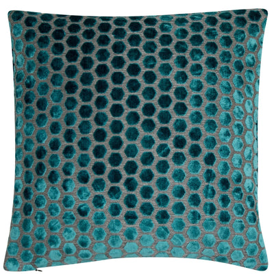 Malini Large Jorvik Teal Cushion 56x56cm - LUX-HOM