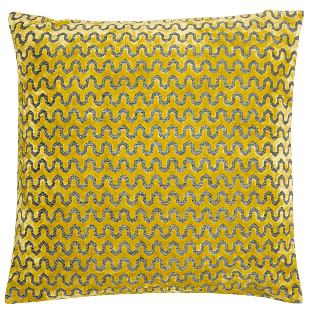 Malini Large Oslo Mustard Cushion - LUX-HOM