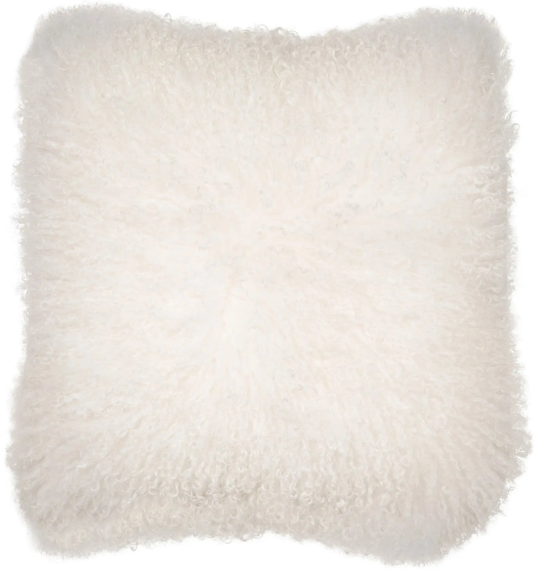 Malini Mongolian White Cushion - LUX-HOM
