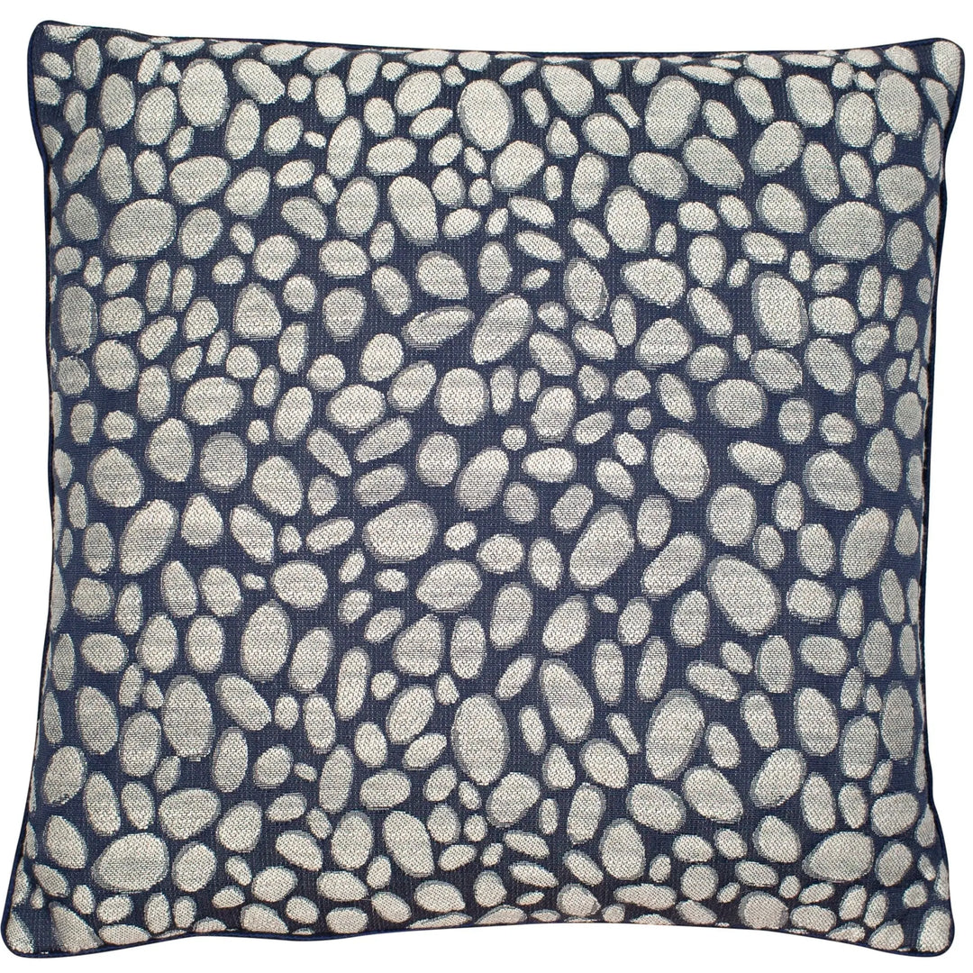 Malini Pebbles Navy Cushion - LUX-HOM