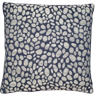Malini Pebbles Navy Cushion - LUX-HOM