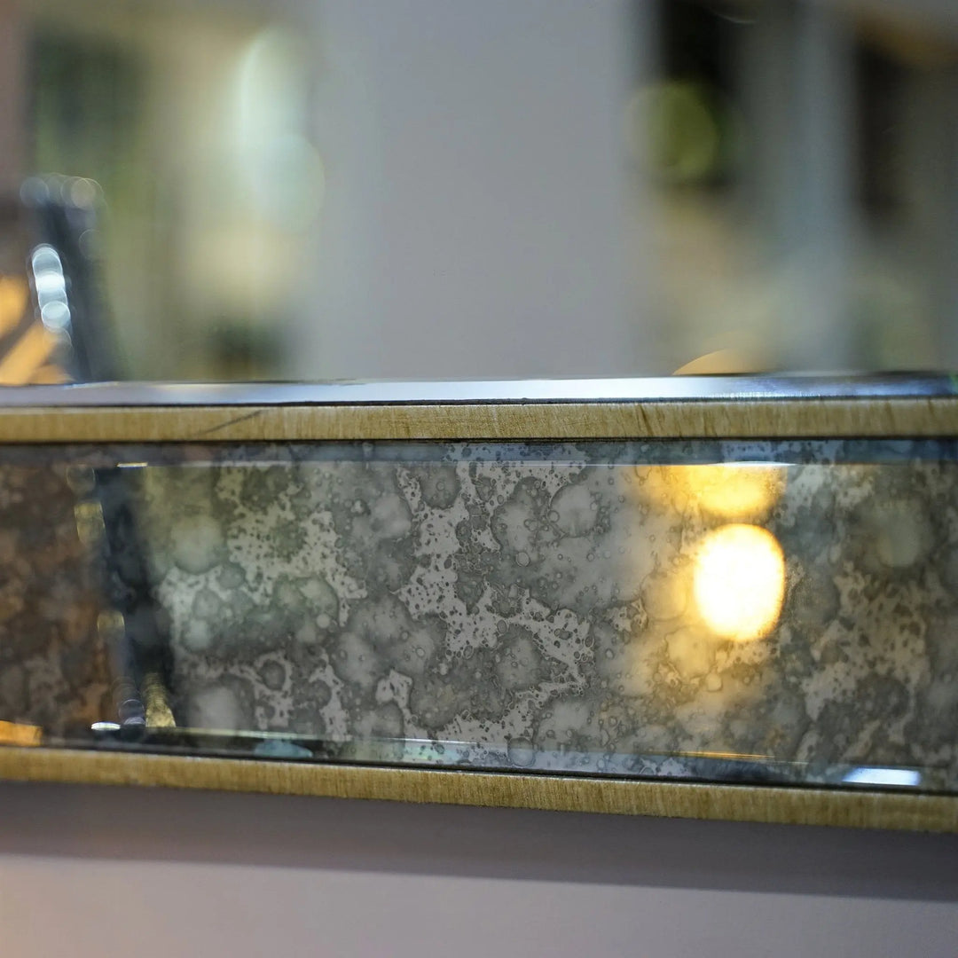 Morocco Square Wall Mirror - Champagne - LUX-HOM