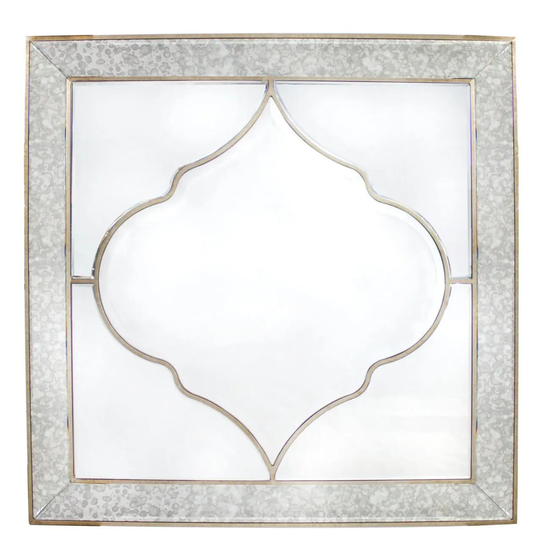 Morocco Square Wall Mirror - Champagne - LUX-HOM