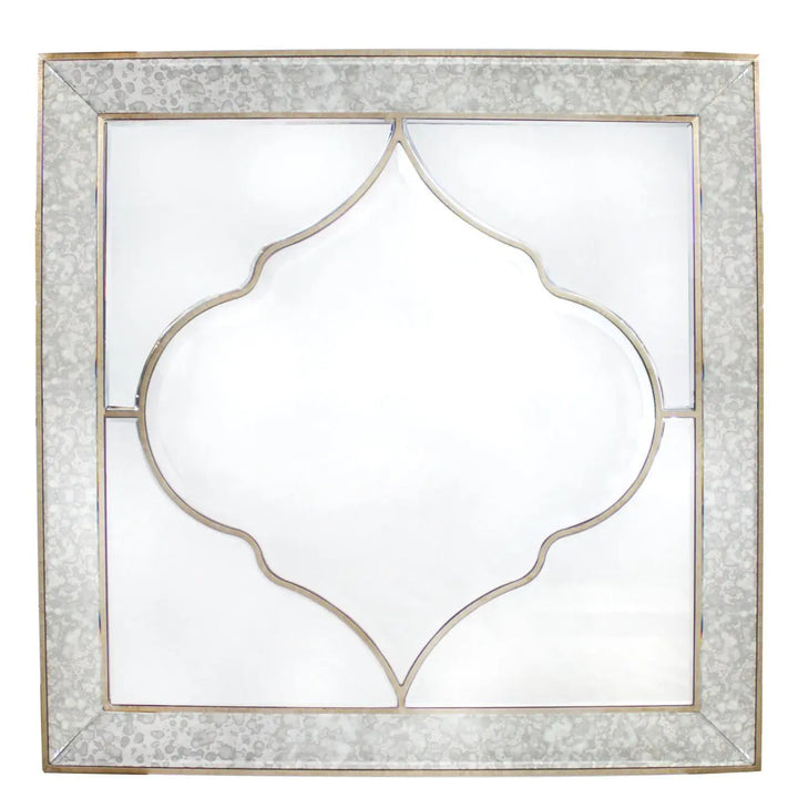 Morocco Square Wall Mirror - Champagne - LUX-HOM